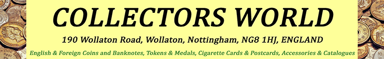 English & Foreign Coins & Banknotes, Tokens & Medals, Cigarette Cards & Postcards, Accessories & Catalogues
